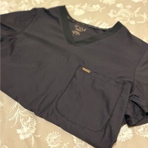 Women's Cherokee Black V-Neck scrub top